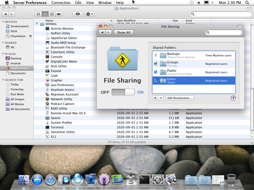 System Preferences is the real reason why file sharing was easy for anyone
