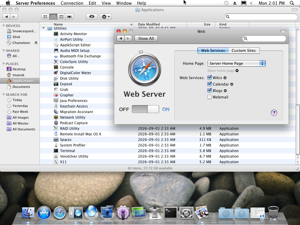 Even the web server could be enabled to kick start things with a single toggle